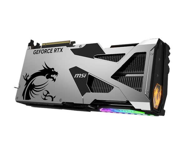 显卡散热风扇和金属结构细节