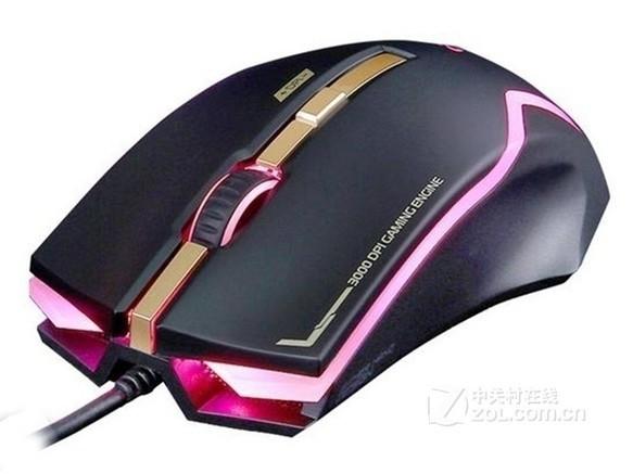 黑色鼠标细节特写