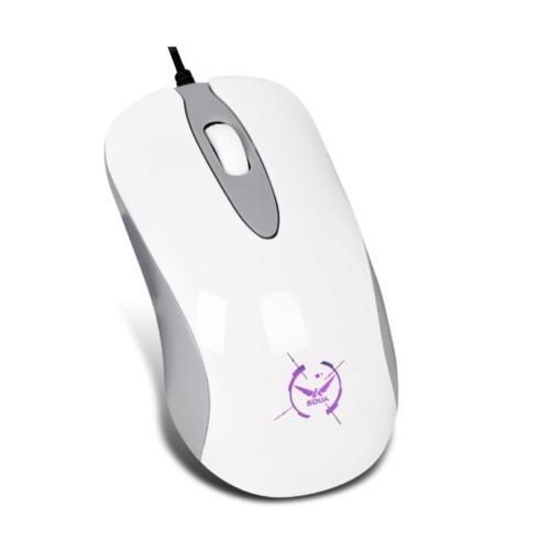 鼠标侧视图展示线缆连接