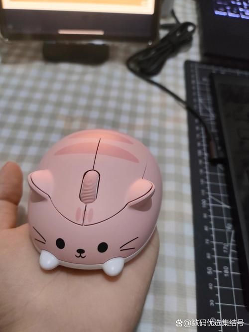 Gaming mouse in action on a mousepad