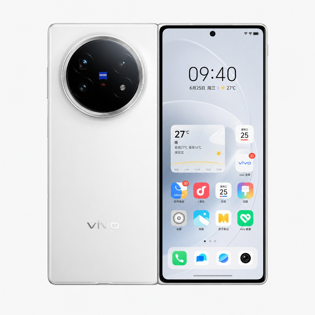 vivo X Fold5（12GB/256GB）等效6000mAh蓝海电池，蔡司超级长焦，三防折叠屏