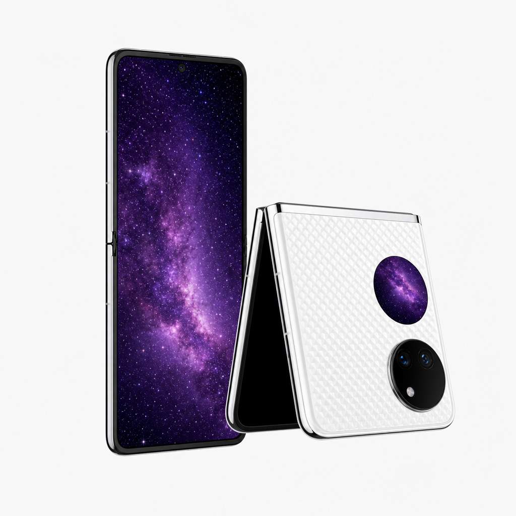 华为P50 Pocket（8GB/256GB）宝盒形态设计，晶钻立体微雕工艺，智慧外屏，120Hz高刷新率内屏