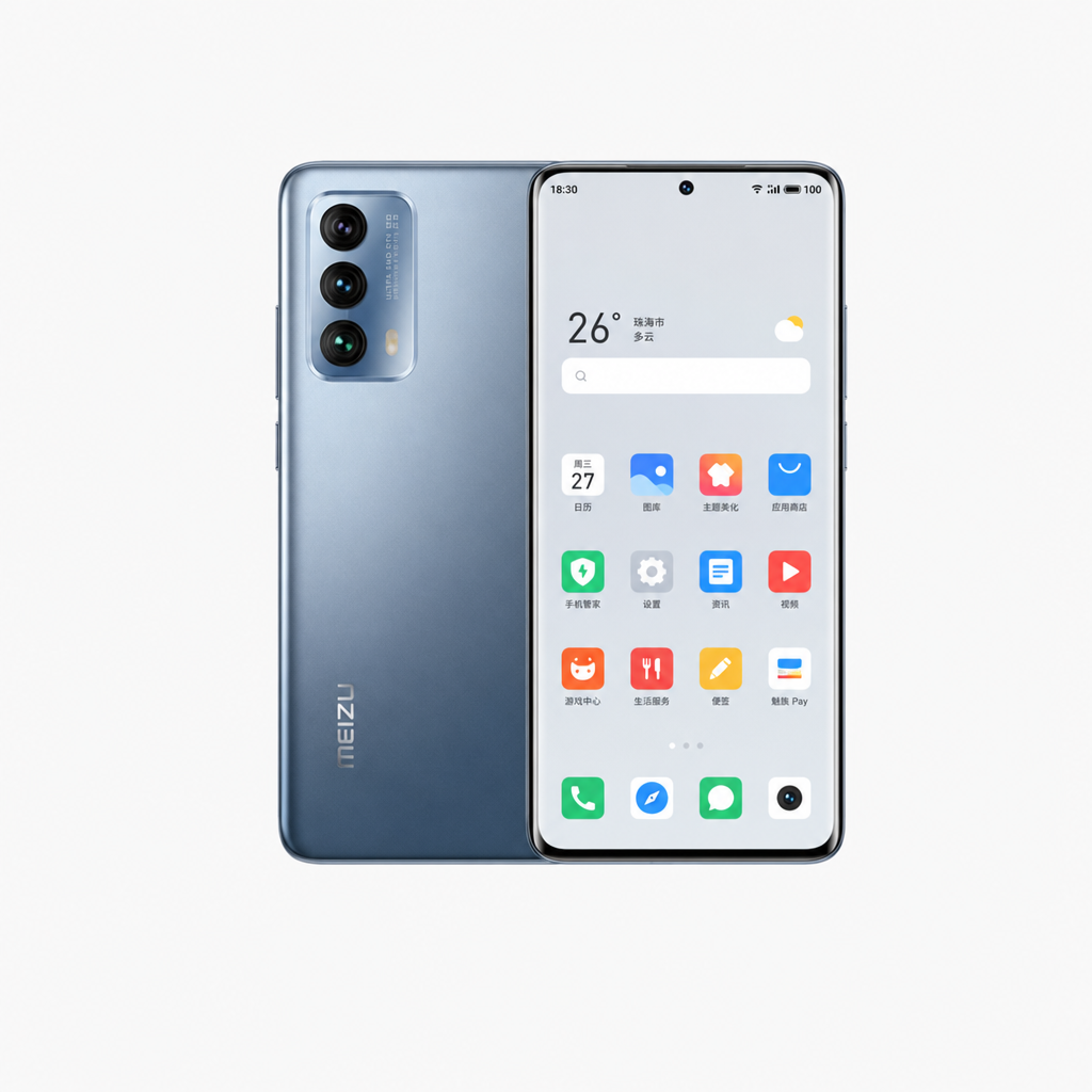 魅族18（8GB/128GB/全网通/5G版）新一代超声波指纹解锁，高通骁龙888，6400W超级防抖全场景影像系统，Flyme 9安全纯净系统