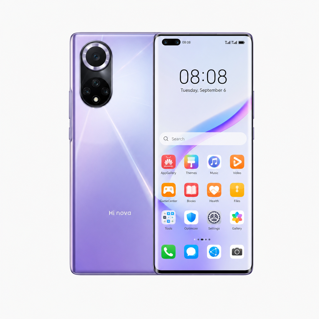 Hi nova 9 Pro（8GB/128GB/全网通/5G版）前置双3200万影像单元，120Hz原色超曲屏，后置5000万超感光主摄