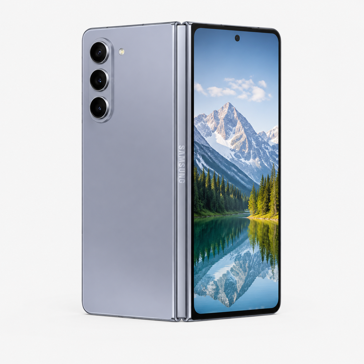 三星Galaxy Z Fold5（12GB/1TB）闭合折叠，轻薄手感，PC般强大生产力
