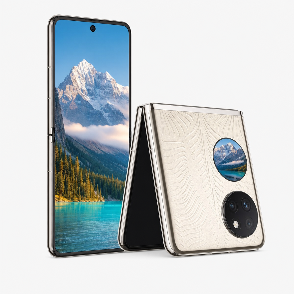 华为P50 Pocket 艺术定制版（12GB/512GB）宝盒形态设计，晶钻立体微雕工艺，智慧外屏，120Hz高刷新率内屏