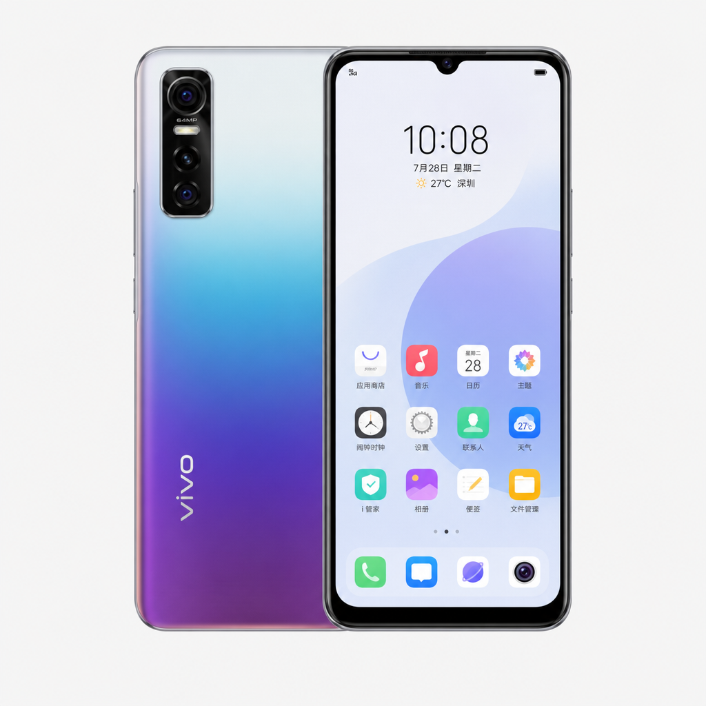 vivo S7e（8GB/128GB/全网通/5G版/活力版）天玑800U，双模5G，6400万超清影像系统