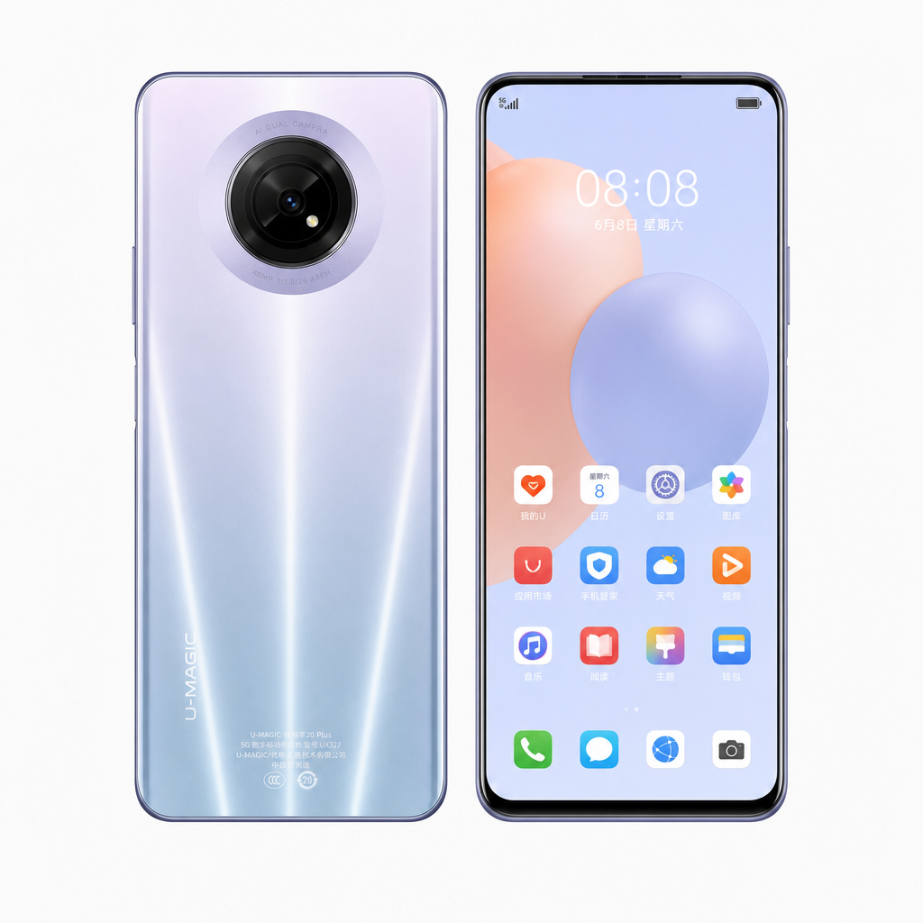 U-MAGIC 优畅享20 Plus（8GB/128GB/全网通/5G版）天玑720，90Hz刷新率，升降摄像头