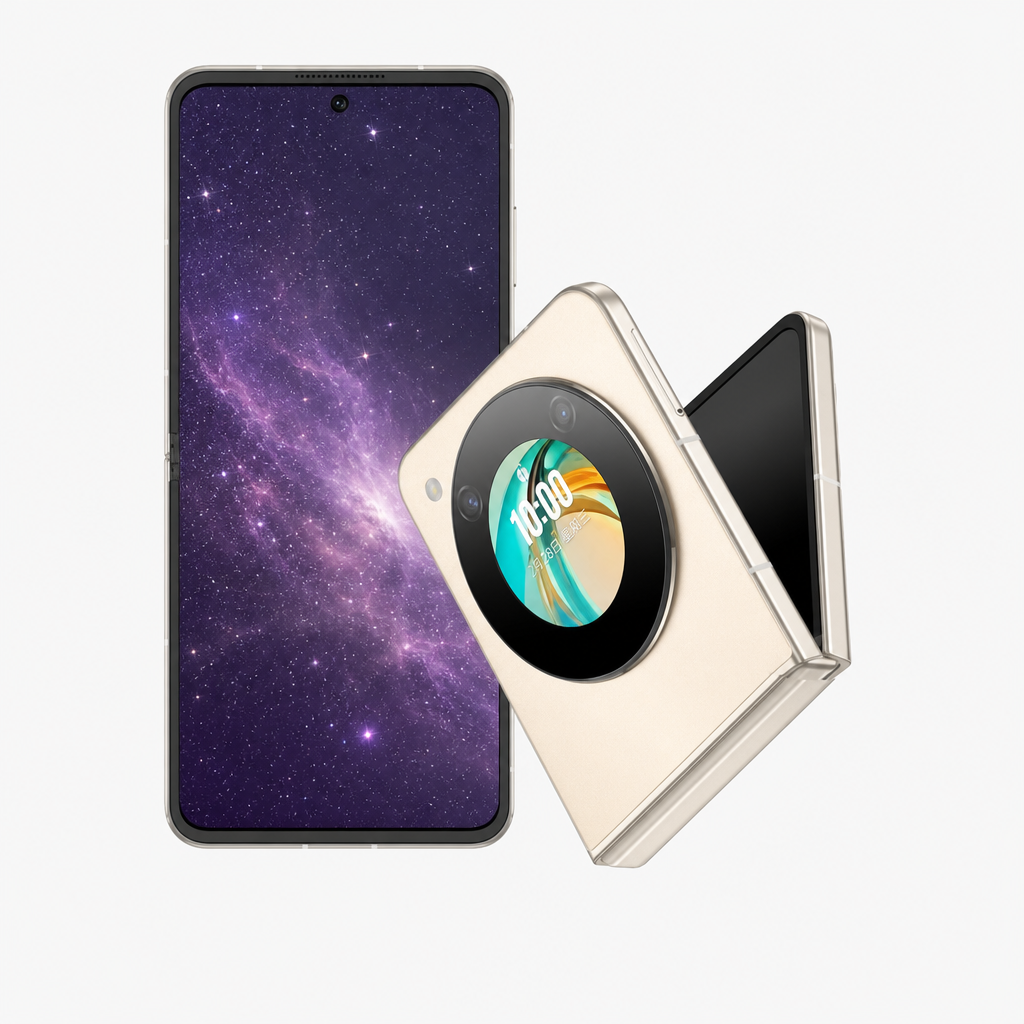 努比亚Flip(12GB/256GB)Neovision泰山AI影像，AI智慧语音，5000万像素悬停摄影