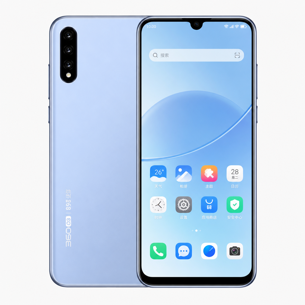 360OS奇少年Q10（6GB/128GB/全网通）系统级防沉迷，联发科MT6765处理器，6.3英寸LCD水滴屏