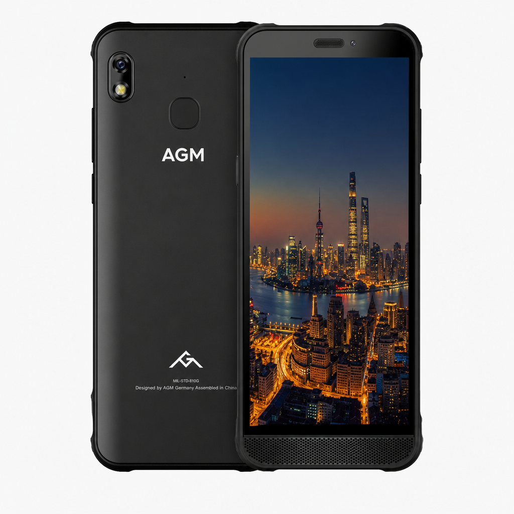 AGM H2（4GB/64GB/全网通）安卓纯净系统，IP68三防，前置扬声器，一键免提