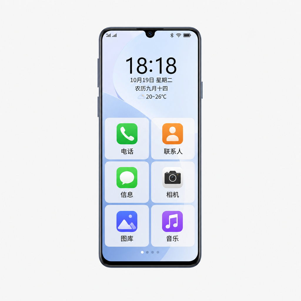 纽曼X13（6+128GB）老人简易模式，大声音大字，华为HMS