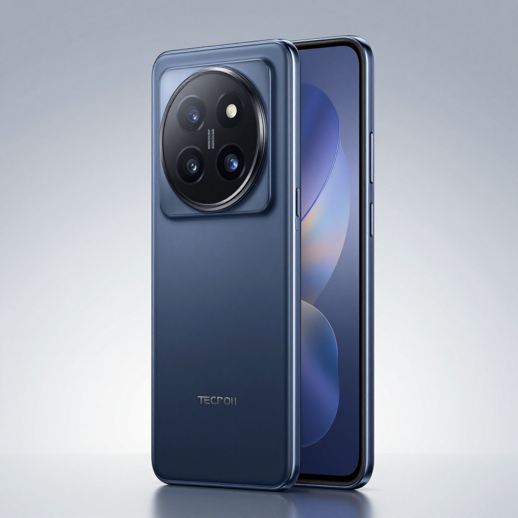 Transsion Tecno mid-range smartphone displaying camera features