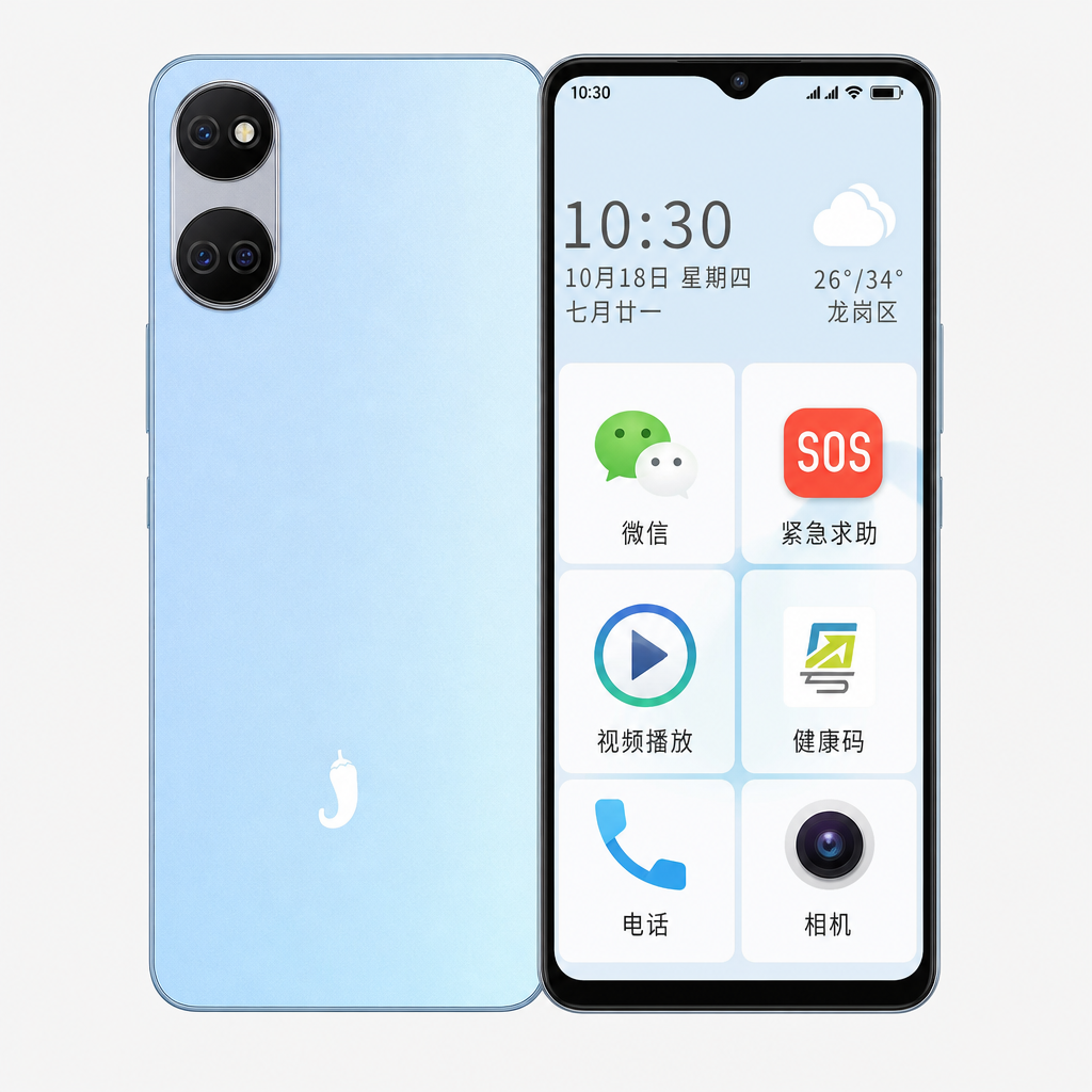 小辣椒D50 Pro（4+256GB）老人机超薄，备用手机，长续航