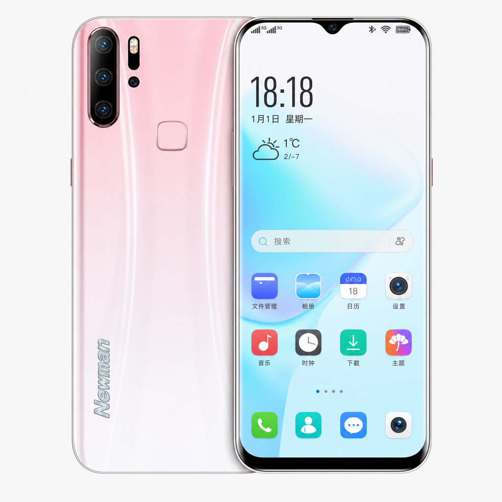 纽曼P308（6GB/128GB/全网通）6.53英寸，1600万后置摄像头，AI人脸指纹解锁