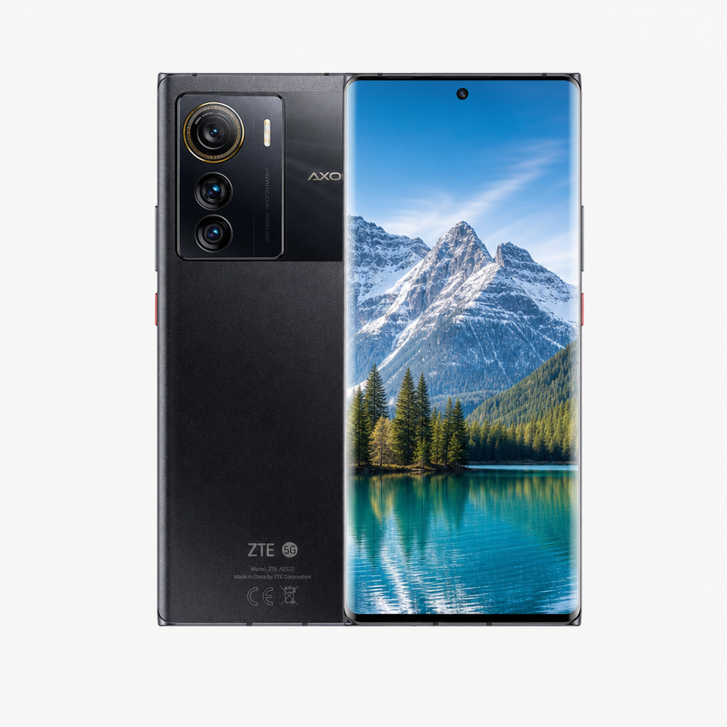 中兴Axon50 Ultra（12GB/256GB）双系统，13根天线，独立安全芯片，柔性曲面屏