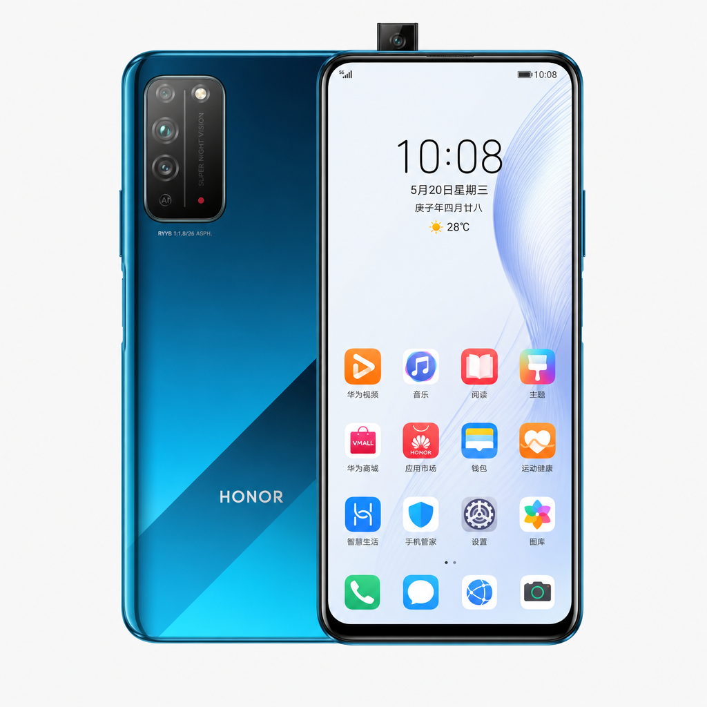 荣耀X10（6GB/128GB/全网通/5G版）5G双模，麒麟820，4300mAh续航，4000万高感光影像