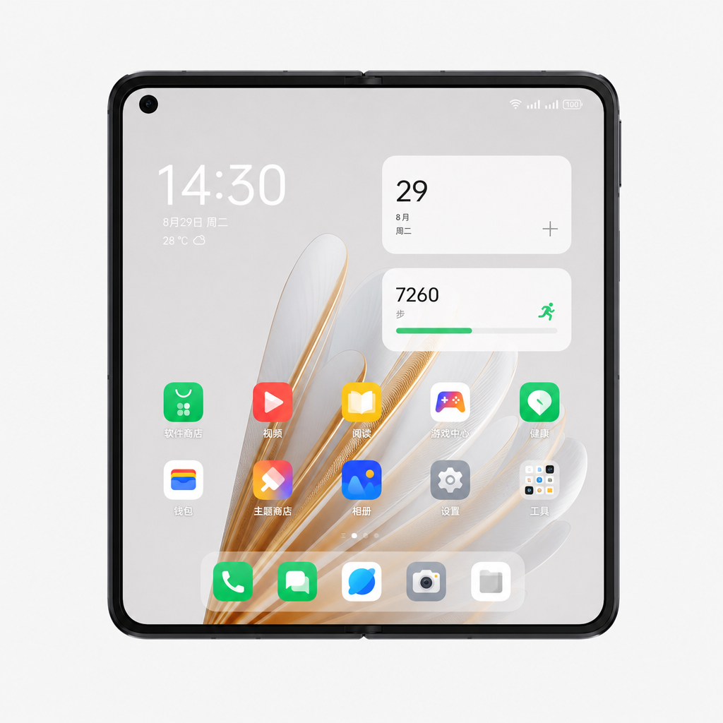 OPPO Find N2（12GB/256GB）120Hz刷新，超轻折叠设计，多角度自由悬停2.0