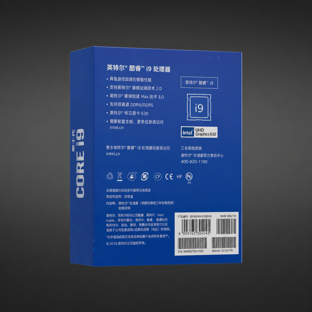 Intel Intel 酷睿i9 10900F CPU处理器产品图片