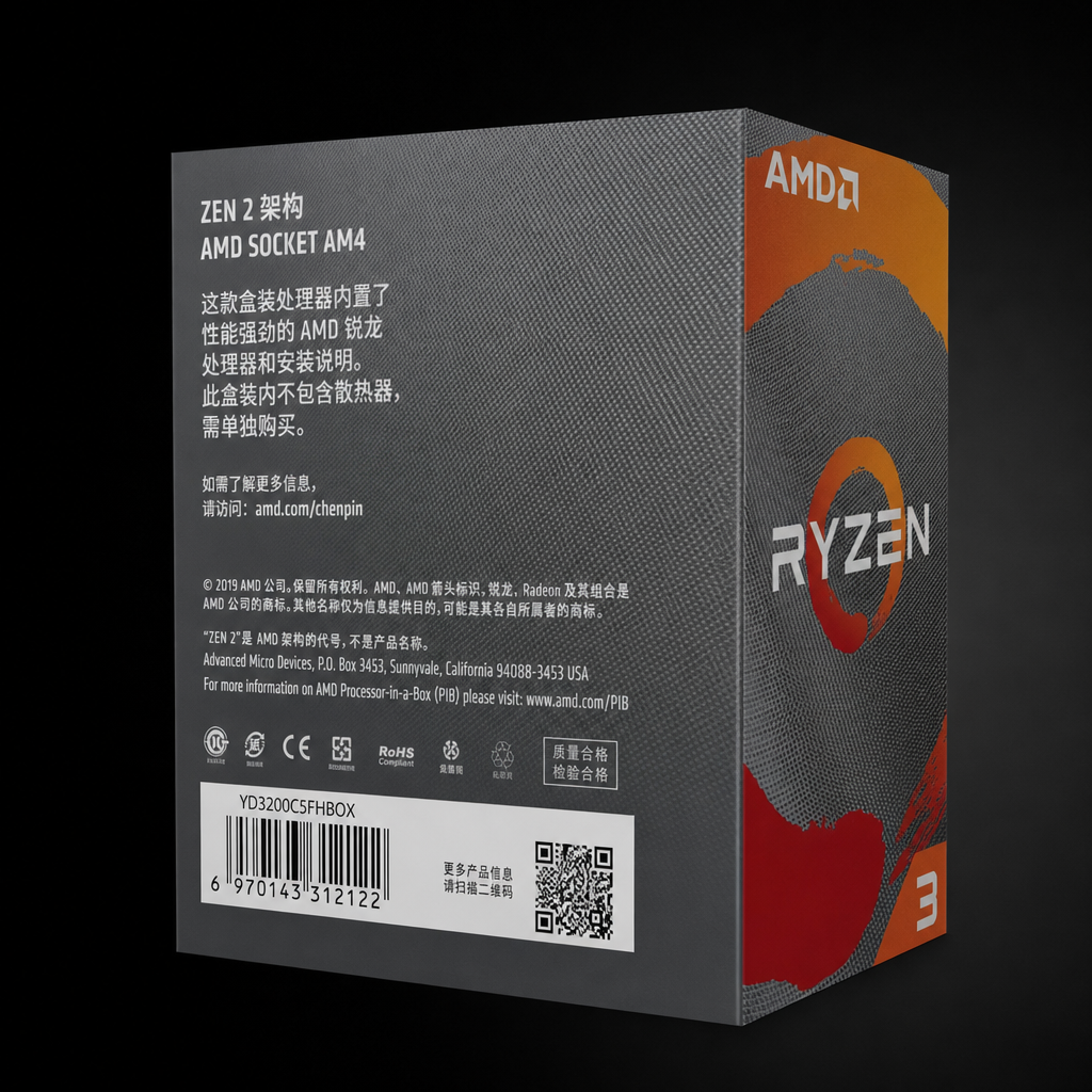 AMD AMD Ryzen 3 3300X CPU处理器产品图片