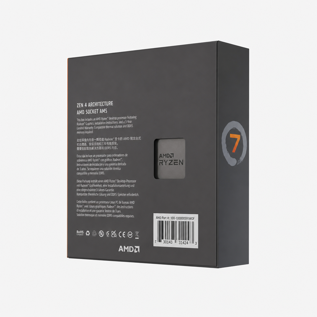 AMD AMD Ryzen 7 7700X CPU处理器产品图片