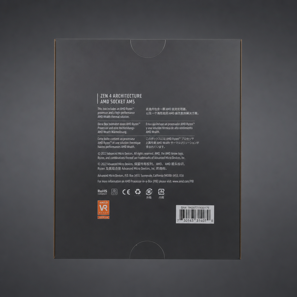 AMD AMD Ryzen 5 7600X CPU处理器产品图片