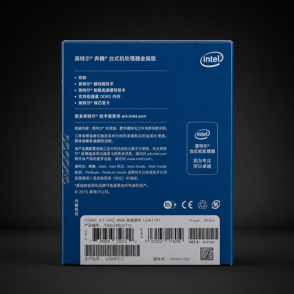 Intel 奔腾 G5400 - 图片 1