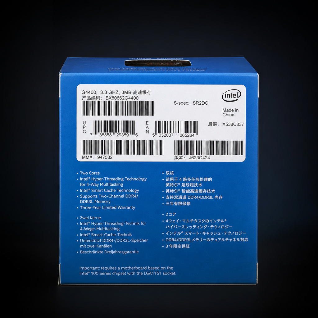 Intel Intel 奔腾双核 G4400 CPU处理器产品图片
