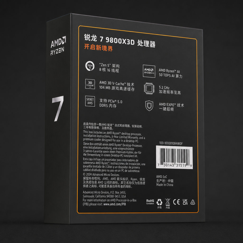 AMD Ryzen 7 9800X3D - 图片 2