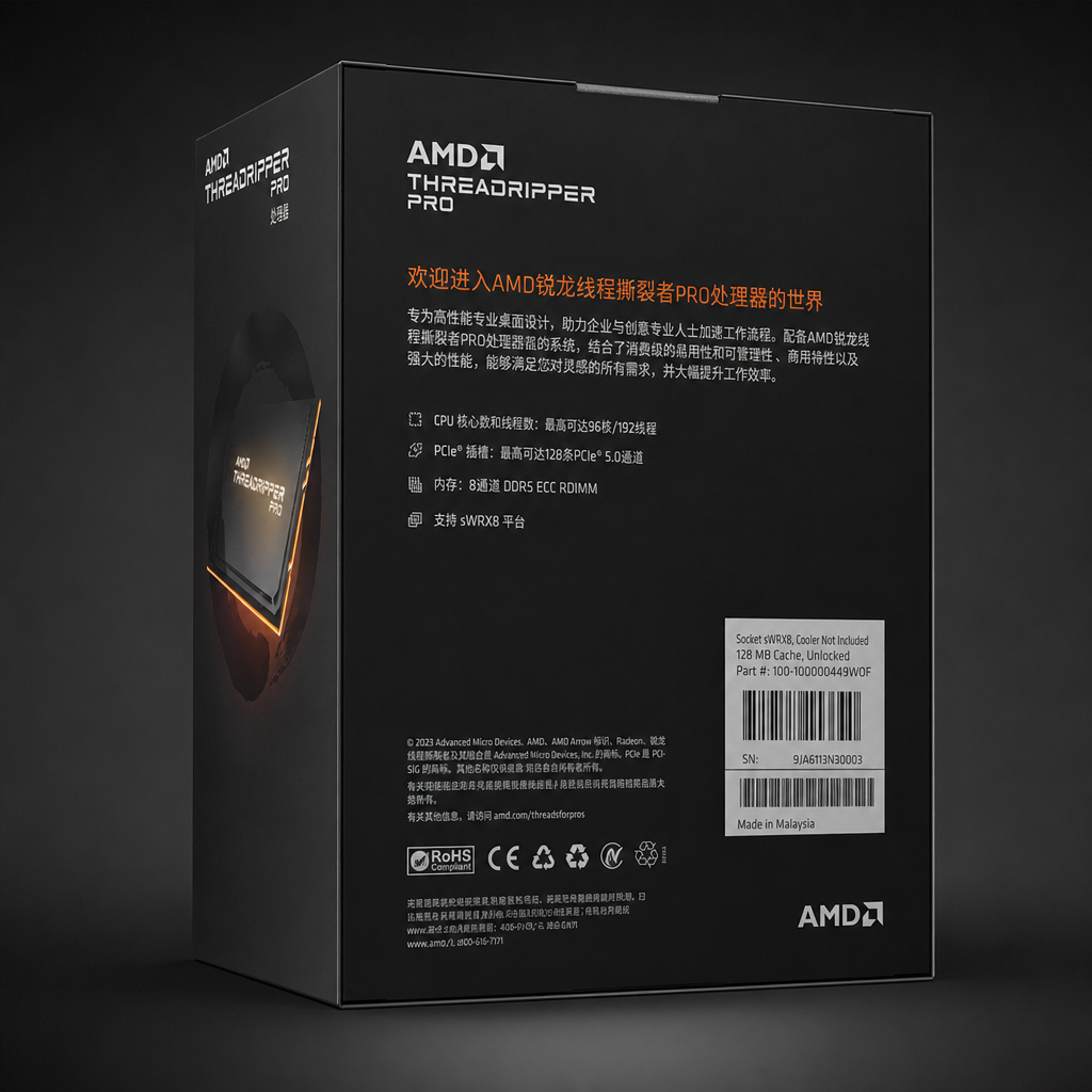 AMD AMD Ryzen ThreadRipper Pro 5995WX CPU处理器产品图片