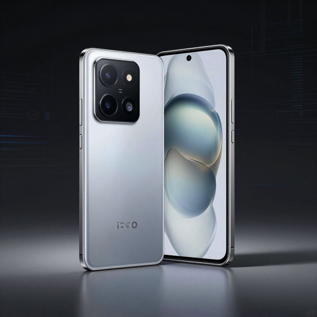Redmi Note 13 Pro与iQOO Z8对比展示图，展示屏幕与机身设计
