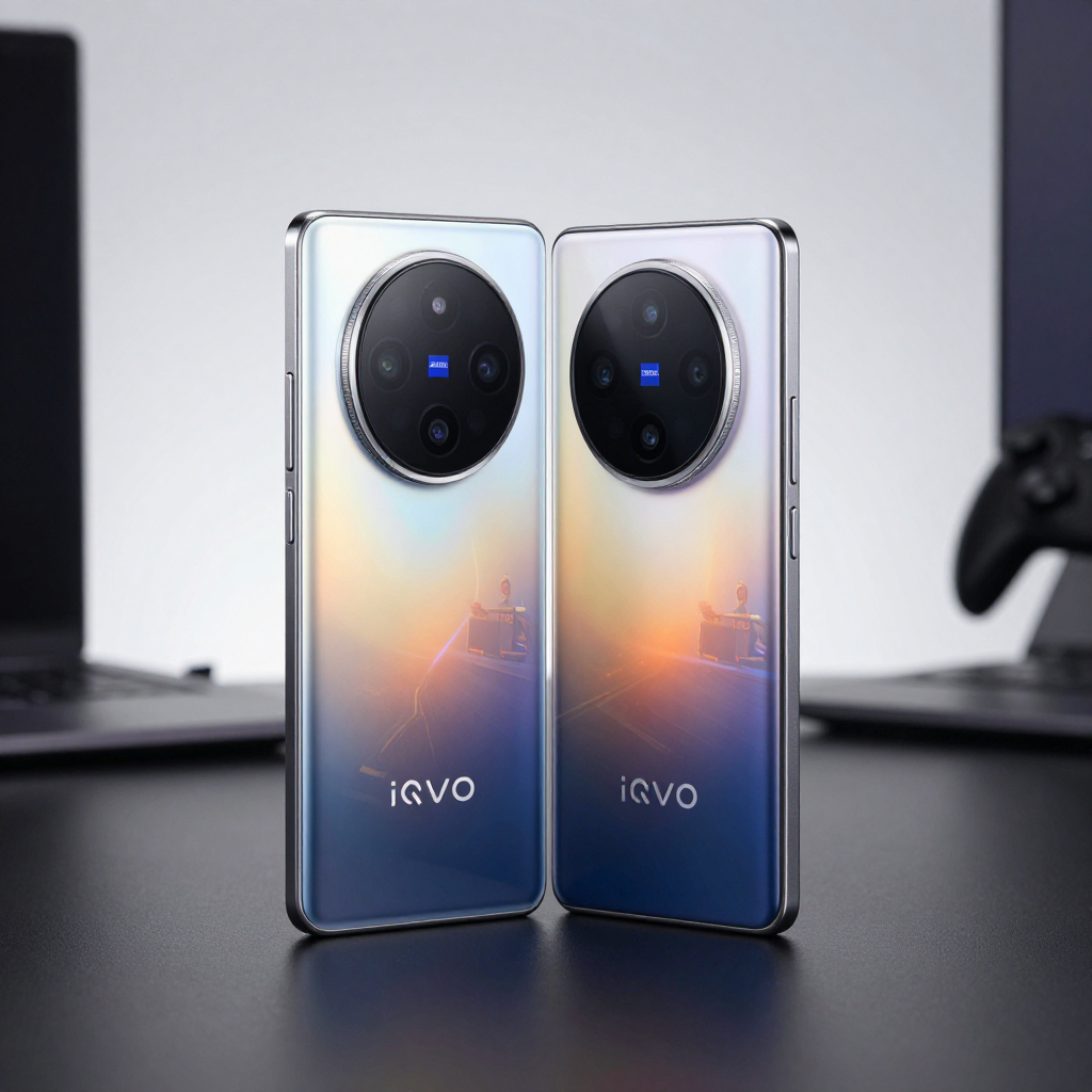 iQOO 系列手机性能展示图，展示游戏帧率稳定画面