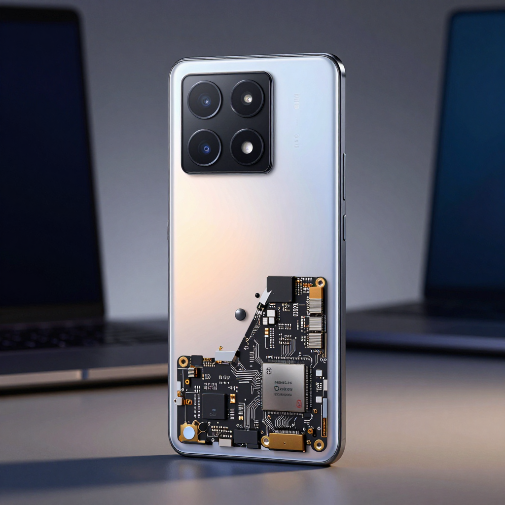 Redmi K70 手机正面2K直屏展示