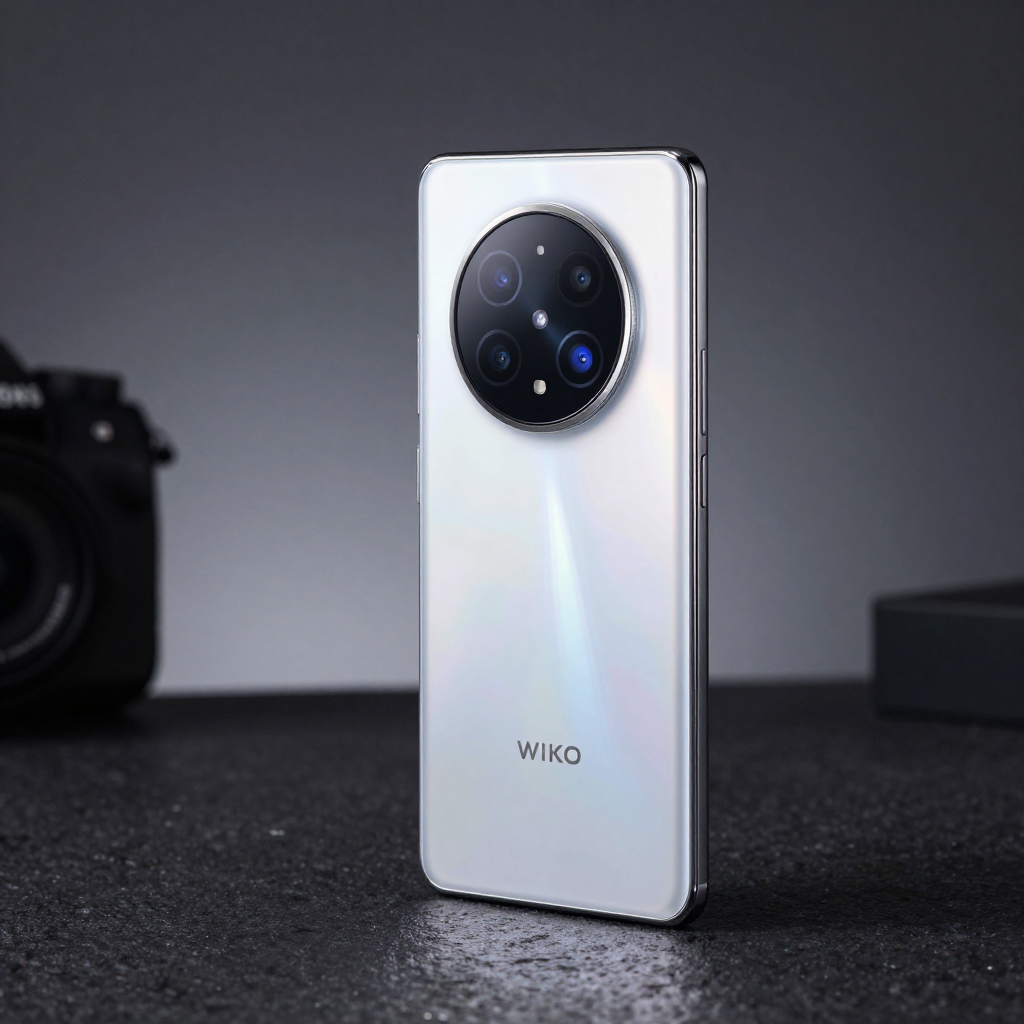 WIKO 2026 游戏手机系列全家福展示，多款机型排列，背景为科技感光效