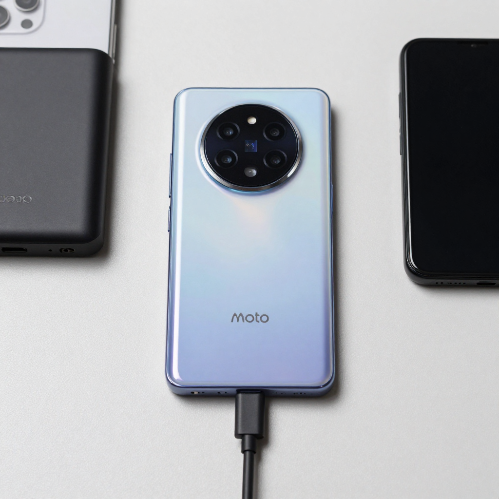 Moto Razr 折叠屏手机展开与折叠状态对比