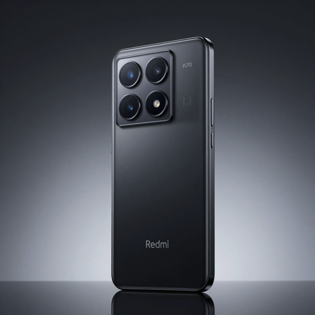 Redmi K70与iQOO Neo9外观对比展示，突出屏幕与机身设计