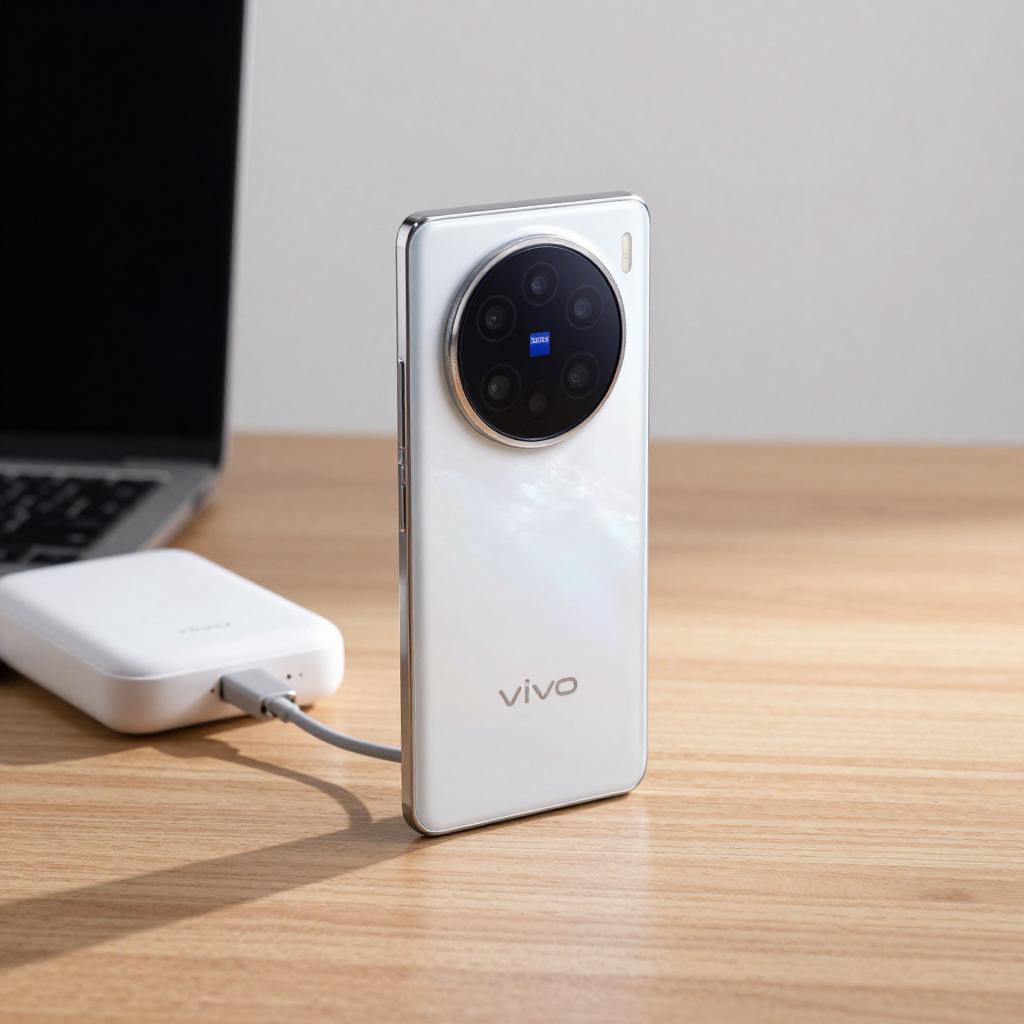 vivo手机不同场景使用示意图，包括游戏、拍照、续航