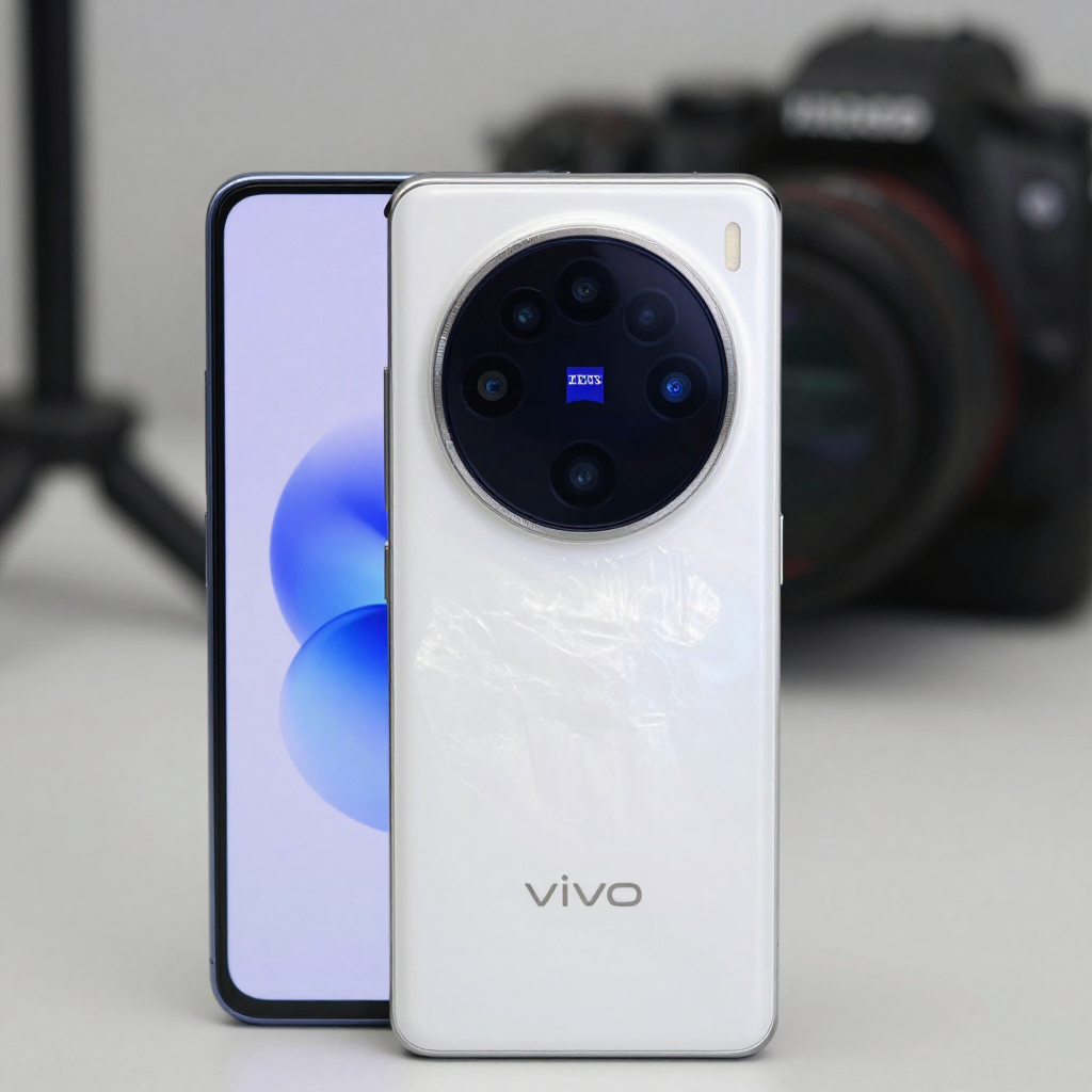 vivo S17 系列人像模式实拍对比图，展示前置柔光灯效果