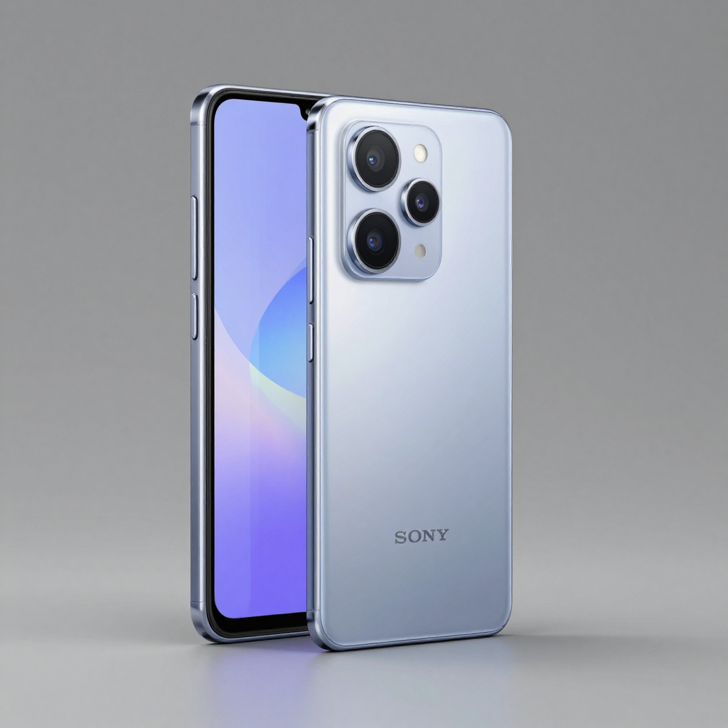 Sony Xperia 10 V 黑色机身展示，突出紧凑设计与屏幕比例