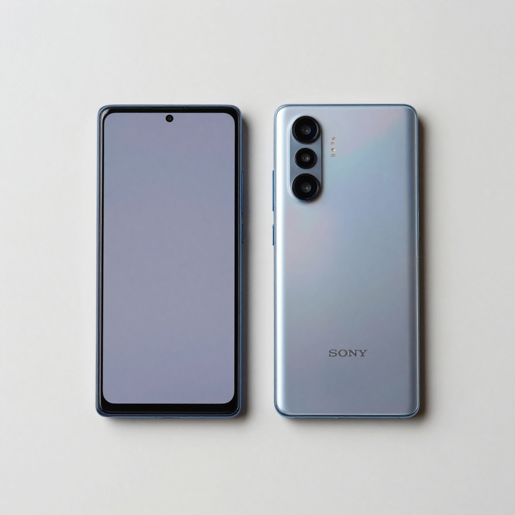索尼Xperia手机与相机对比，展示其便携性