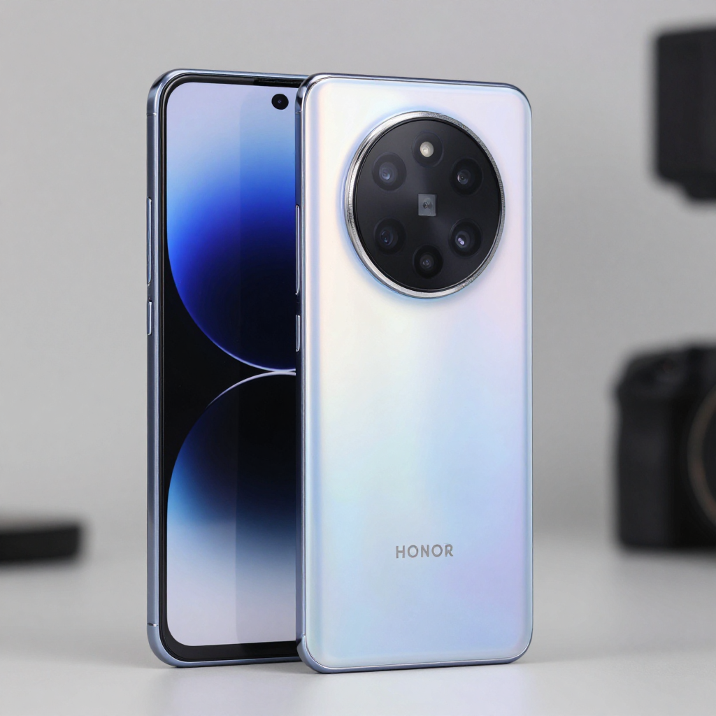 欧奇X200 Pro 真机外观展示,深空灰色机身,后置圆形模组