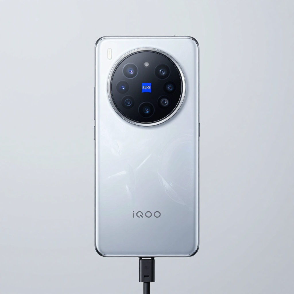 iQOO Z系列手机外观展示，突出轻薄设计与大电池标识