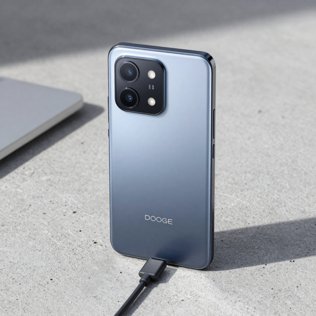 DOOGEE S系列手机外观展示，突出散热背板设计