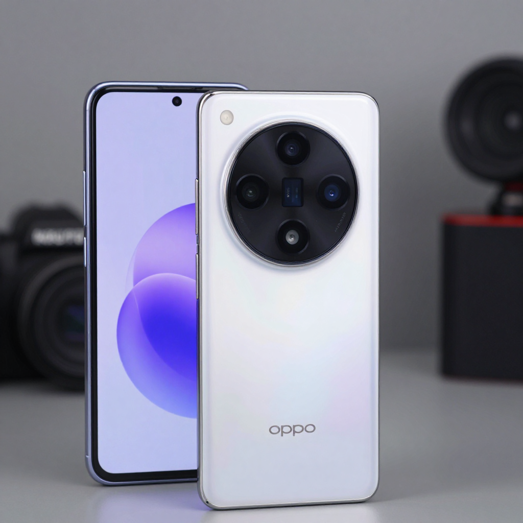 OPPO手机外观特写展示精致工艺