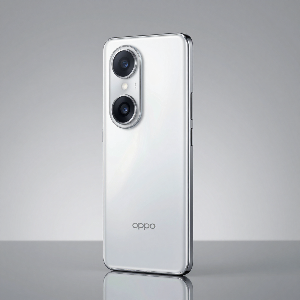 OPPO Reno系列手机展示其轻薄机身设计与游戏模式界面
