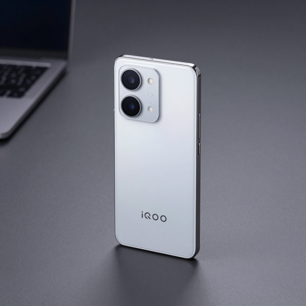 iQOO Neo系列手机实物展示，突出屏幕与机身设计细节