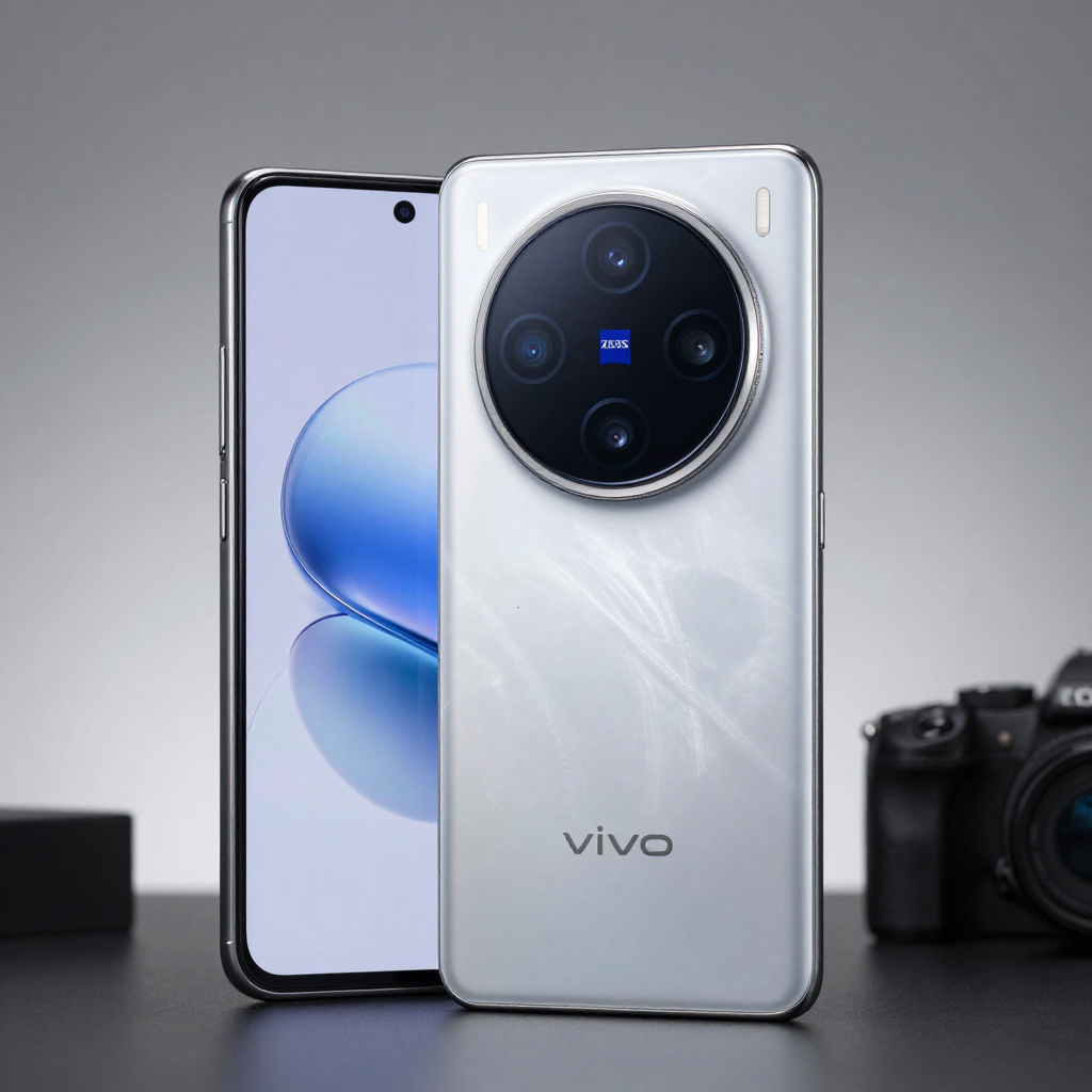 vivo X系列与S系列手机实拍对比展示，背景为城市夜景与人像特写