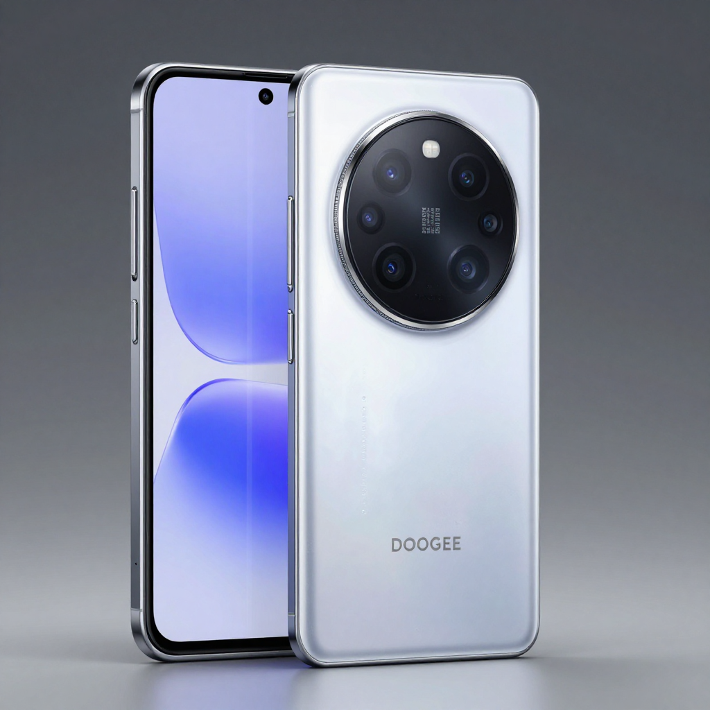 DOOGEE Trekk 80 户外摄影场景,展示潜望式长焦镜头与副屏细节