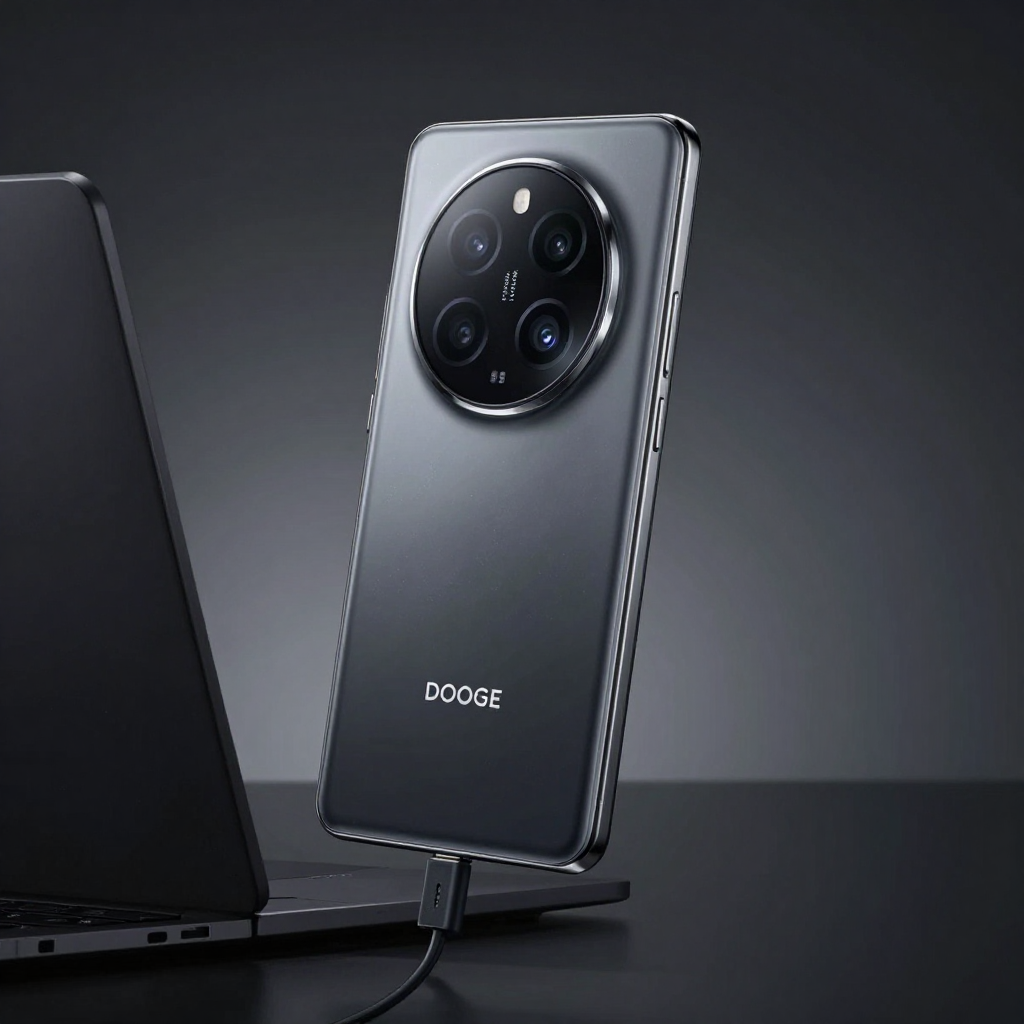 DOOGEE 2026全系新机对比图,展示不同机型的厚度与重量差异
