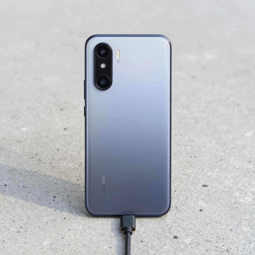 DOOGEE V34手机外观展示，突出三防设计和屏幕细节